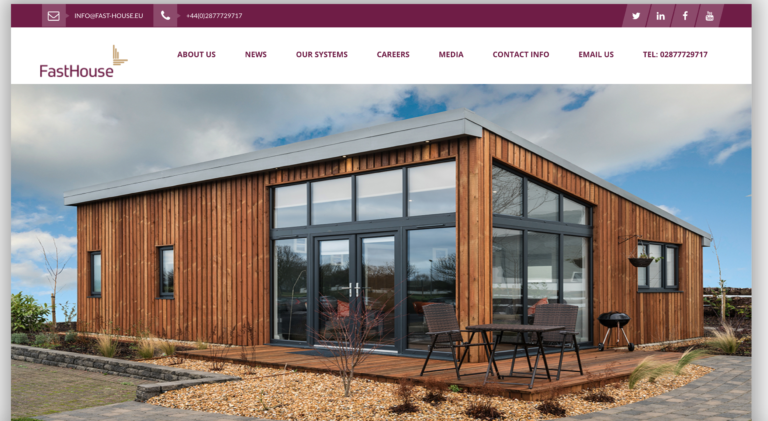 Fast House website screenshot, built by Globalize