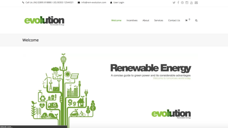 REM Evolution website screenshot, built by Globalize